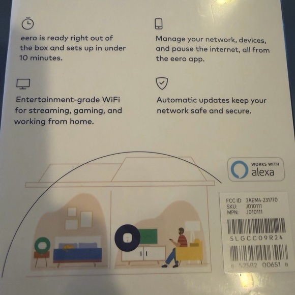 eero Mesh WiFi Router - White - Picture 3 of 5